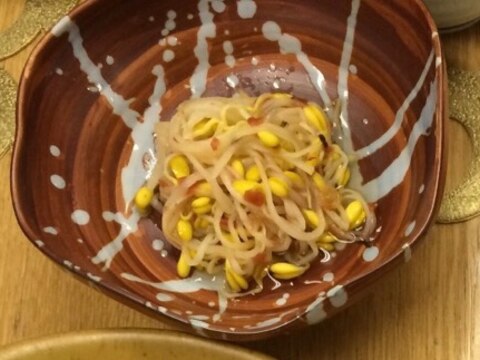 豆もやしの梅肉和え